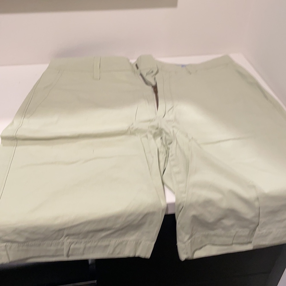 Great condition men’s shorts. Soft green color. Very flattering  10” inseam.